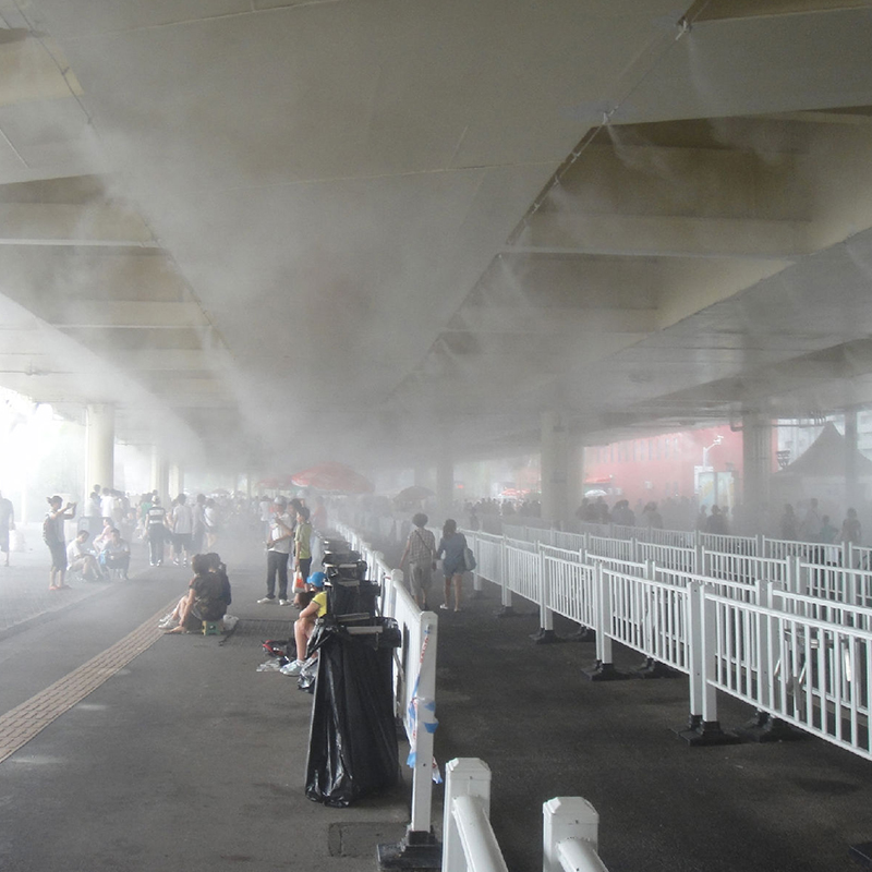 通道喷雾喷淋车辆人员消毒系统 微雾喷雾设备 喷淋工程公司选创利