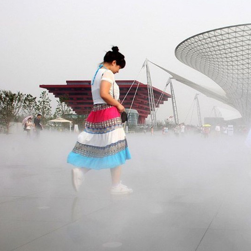 广场公园 微雾烟雾景观工程 人造喷雾系统 广东创利承接设计安装