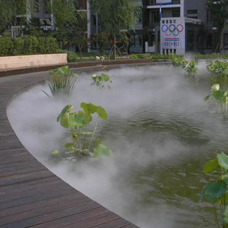 花园小区人行走道 农庄 旅游景点 休闲会所人造喷雾降温造景工程