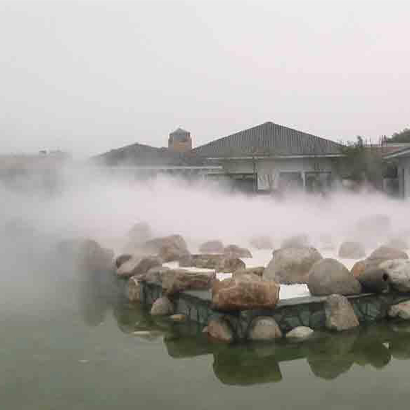 景观喷雾雾化系统小区喷雾造景 假山烟雾造景 水池喷雾造景工程