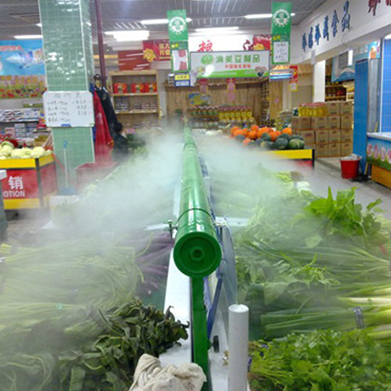 超市商场蔬菜水果加湿保鲜喷雾微雾冷雾工程 广东创利喷雾系统