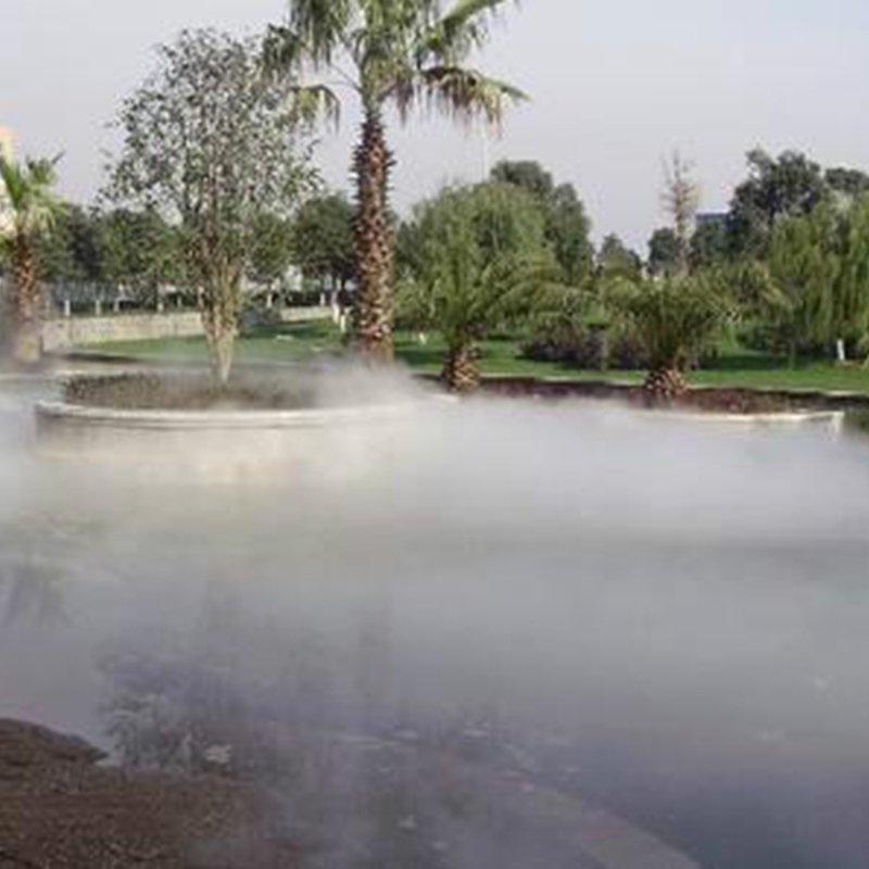园林景观 夏日凉爽微雾喷雾工程 水喷雾设备 景观人工雾化工程