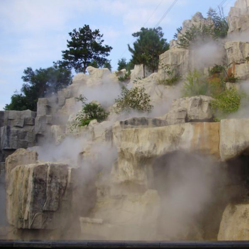 旅游景区 假山石雾景工程 人工造雾系统 创利专业承接微喷雾工程