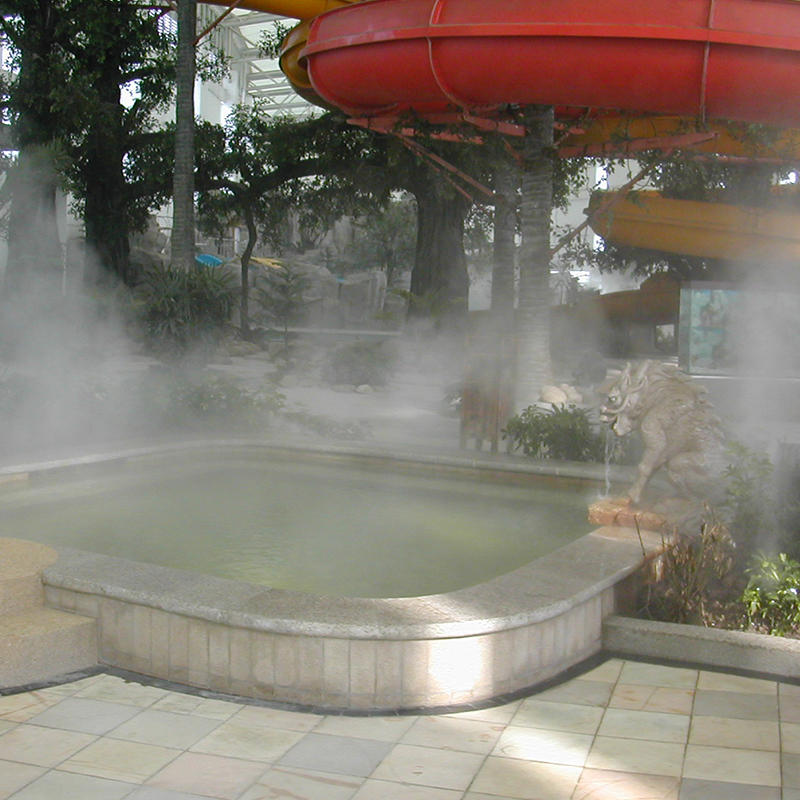 度假休闲别墅小区露天户外景观工程 人造喷雾设备工程选广东创利