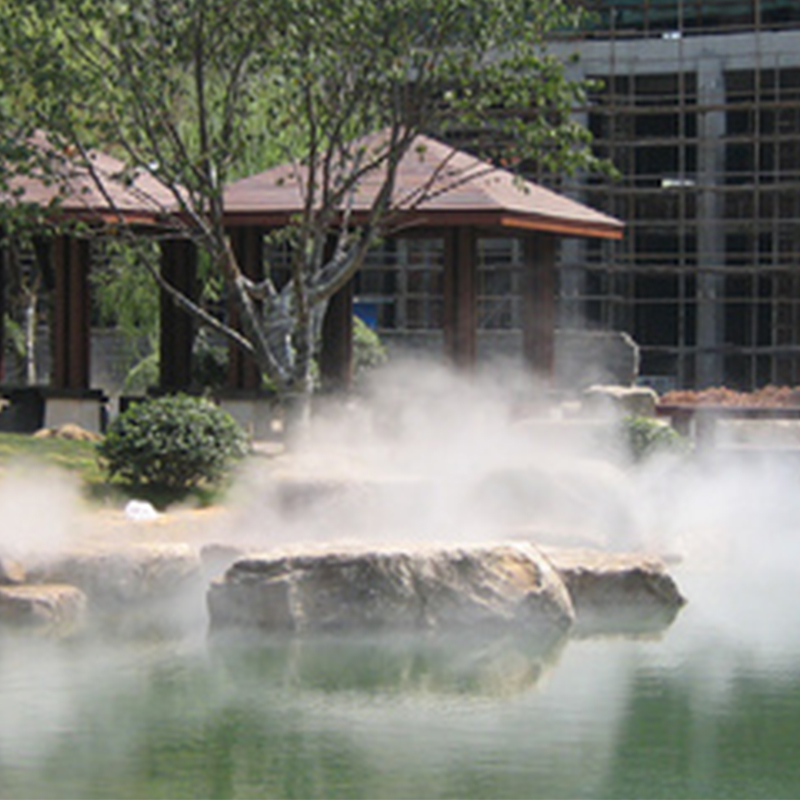 鱼池假山云雾云海喷雾工程 人造雾化工程 游玩休闲场所喷雾工程