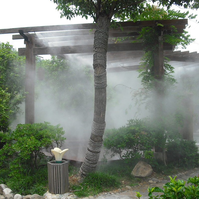 设计安装别墅公园假山鱼池水池烟雾景观 水雾喷雾人造喷雾工程
