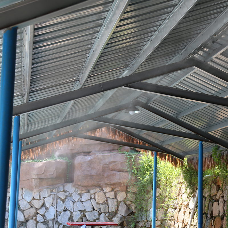 创利承接家具厂砖厂煤矿化工厂车间工地降温降尘除尘人造喷雾工程