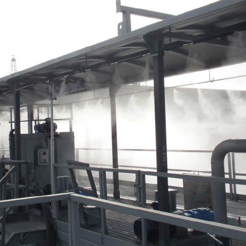 设计安装工厂家具厂砖厂煤矿粉尘车间降温降尘喷雾工程 除尘降温