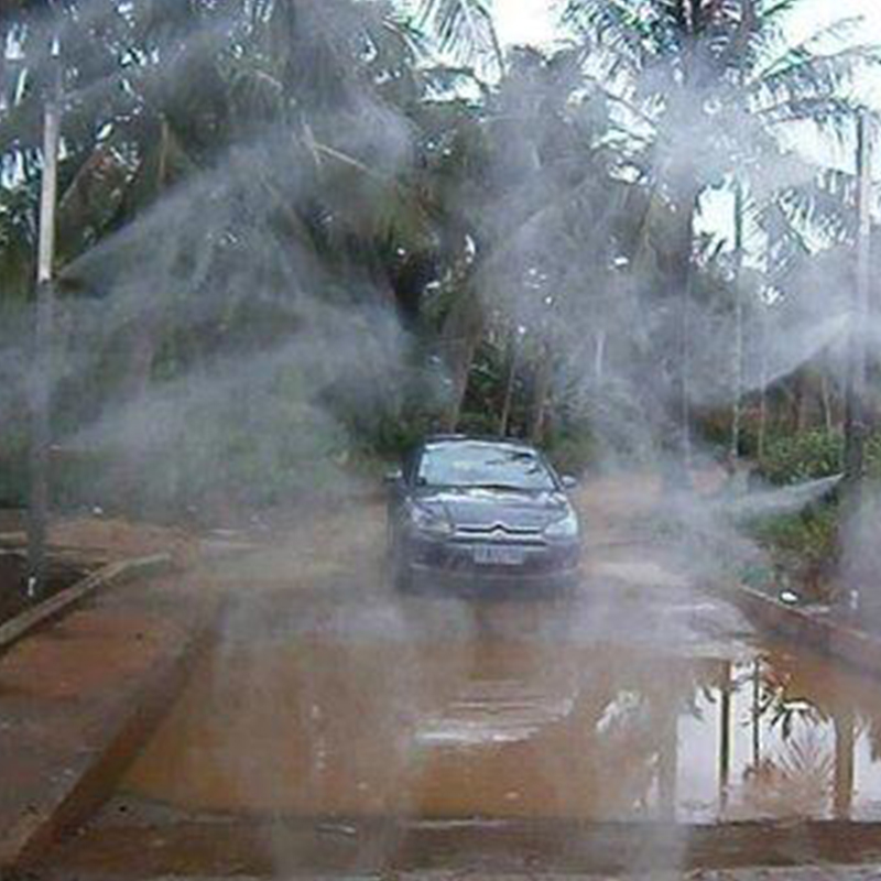 传染病毒灾区疫情通道进出口人员车辆喷雾喷淋杀菌消毒安装设备