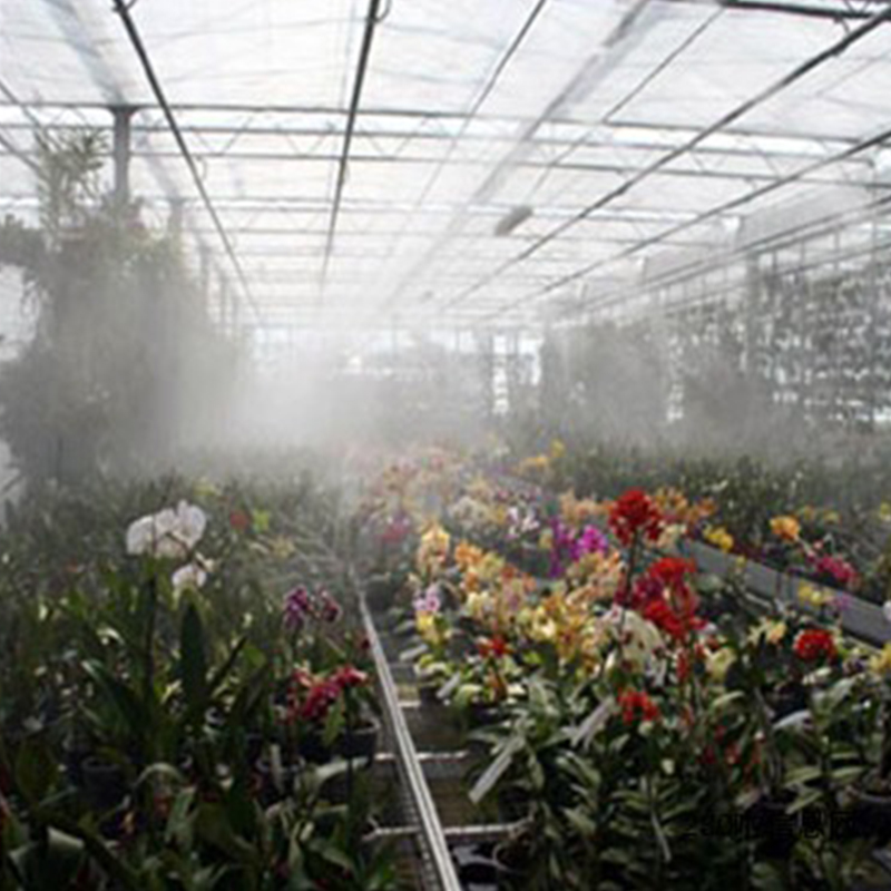 鲜花果园微雾喷淋系统食用菌黑木耳灵芝喷雾加湿降温人造雾设备