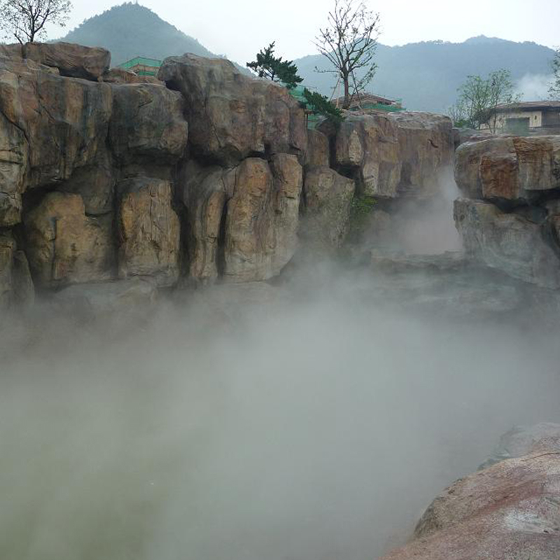 景观喷雾雾化系统小区喷雾造景 假山烟雾造景 水池喷雾造景工程