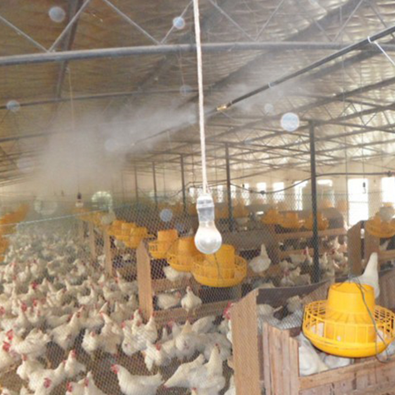 广东创利家畜家禽养殖 鸡猪养殖喷雾降温消毒系统 人造雾消毒工程