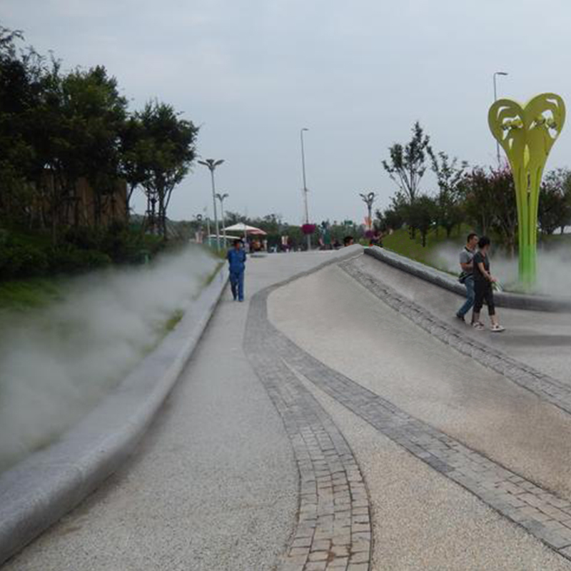 人行走道景区小区人造喷雾造景 喷雾造景工程 景观喷雾雾化系统